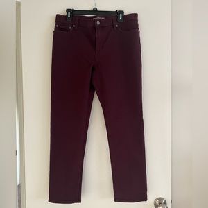 Banana Republic Burgundy Travler Pants